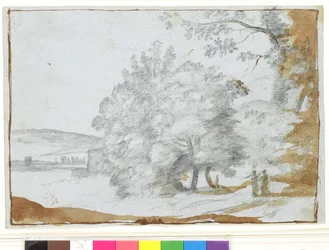 Sunlit Landscape with Trees